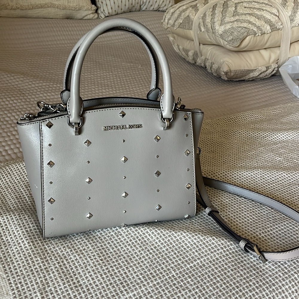 Michael Kors Gray Studded Women's Bag